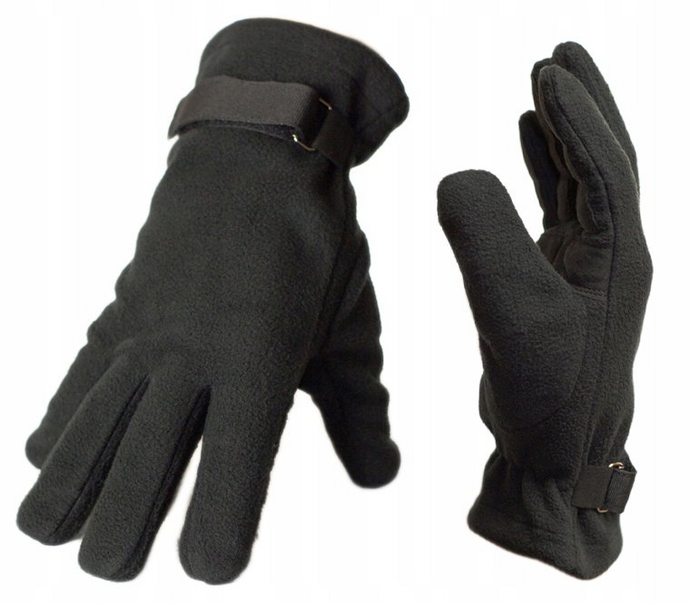 Rękawiczki Zimowe z Membraną Polarowe Texar Wz 615 Mon Czarne. rozmiar.M