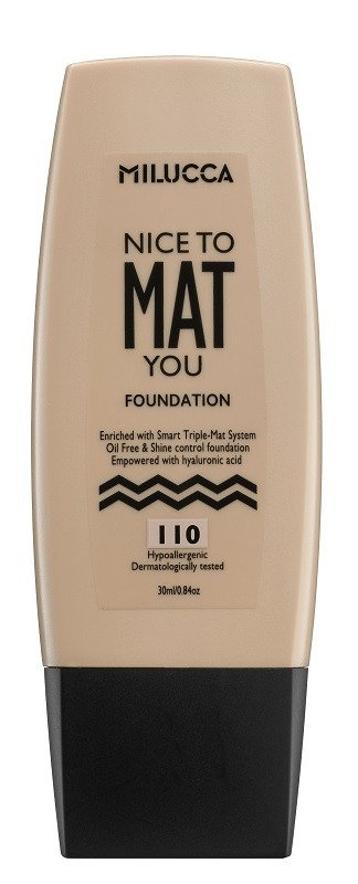 Milucca Nice to Mat You Foundation 110 - podkład do twarzy 30ml