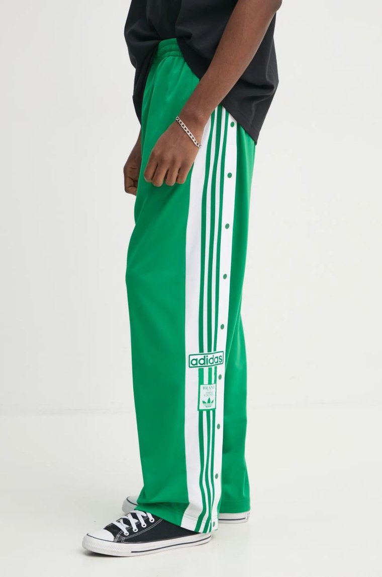 adidas Originals spodnie dresowe Adibreak kolor zielony z aplikacją JP3762