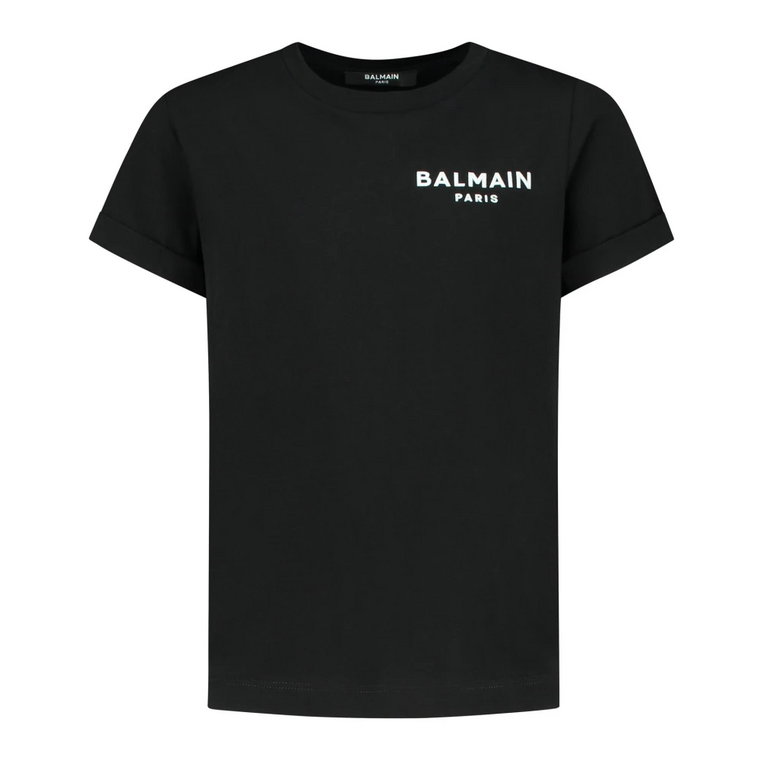 Koszulka z Ikonicznym Logo dla Chłopców Balmain