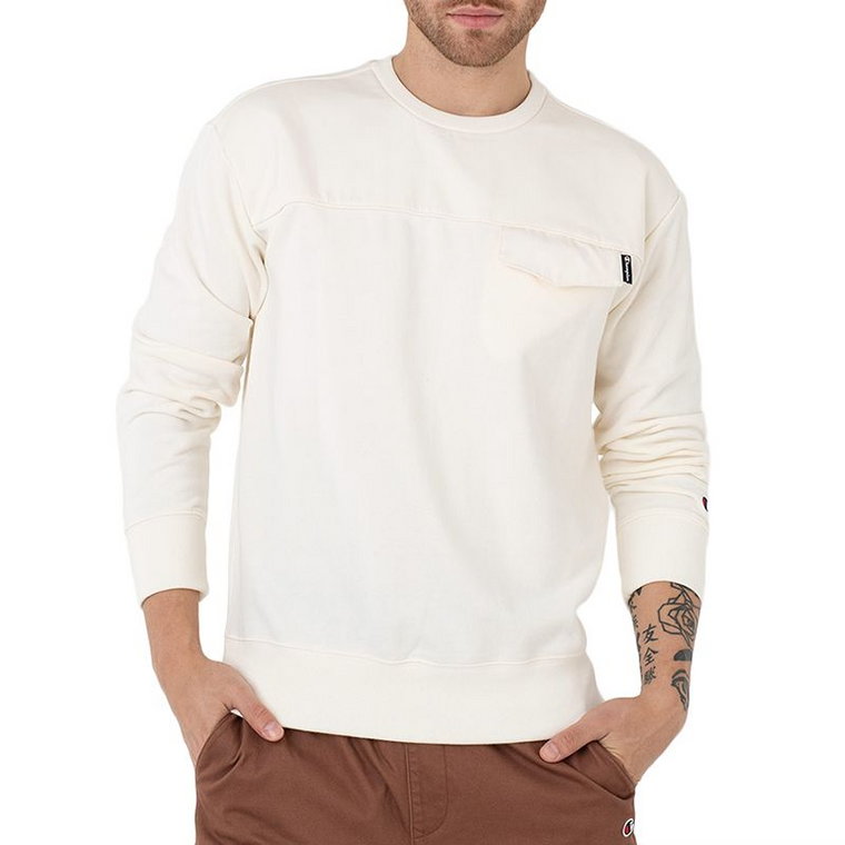 Bluza Champion Cotton C Logo Embroidered 217073-YS084 - beżowa