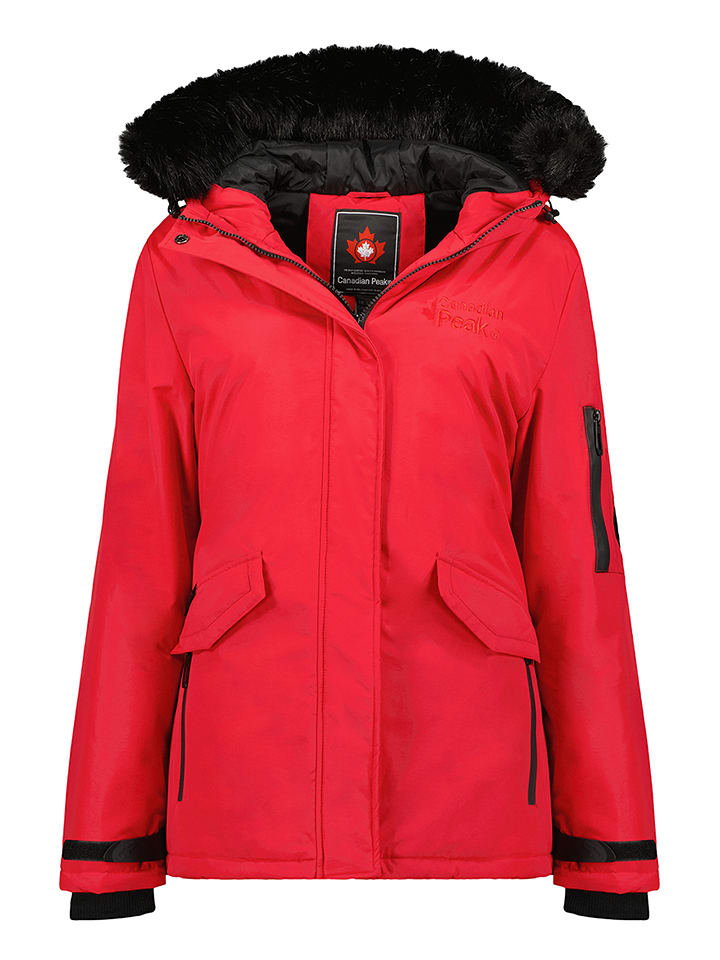 Canadian Peak Parka "Adan" w kolorze czerwonym