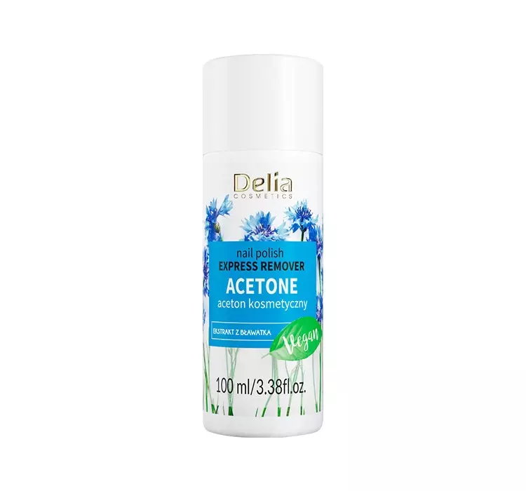 DELIA COSMETICS WEGAŃSKI ACETON Z EKSTRAKTEM Z BŁAWATKA 100ML