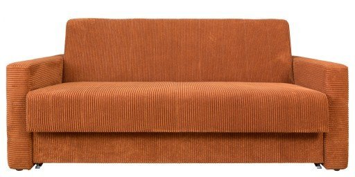 Sofa PREMIUM DOMO XXL Kanapa Amerykanka Ruda 4-osobowa Meble Zaha, funkcja spania i pojemnik