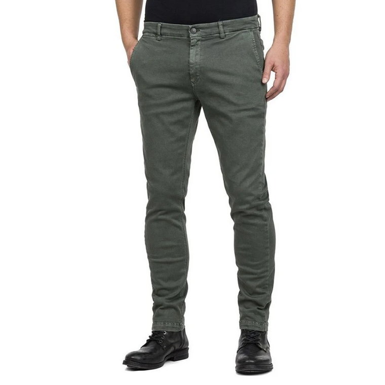 Regular Fit X.l.i.t.e Olive Chinos Replay