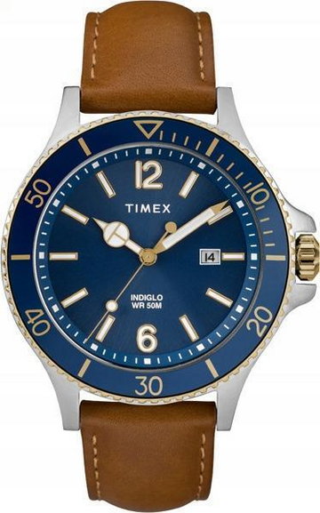 Zegarek męski Timex na pasku brązowy TW2R64500