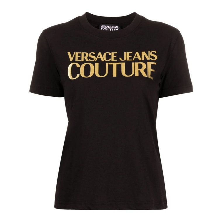 Czarne T-shirty i Pola Versace