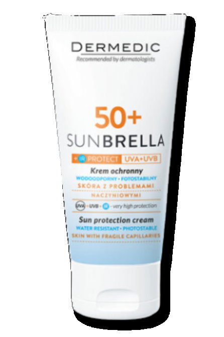 DERMEDIC Sunbrella Krem ochronny SPF 50+ skóra z problemami naczyniowymi - 50 ml