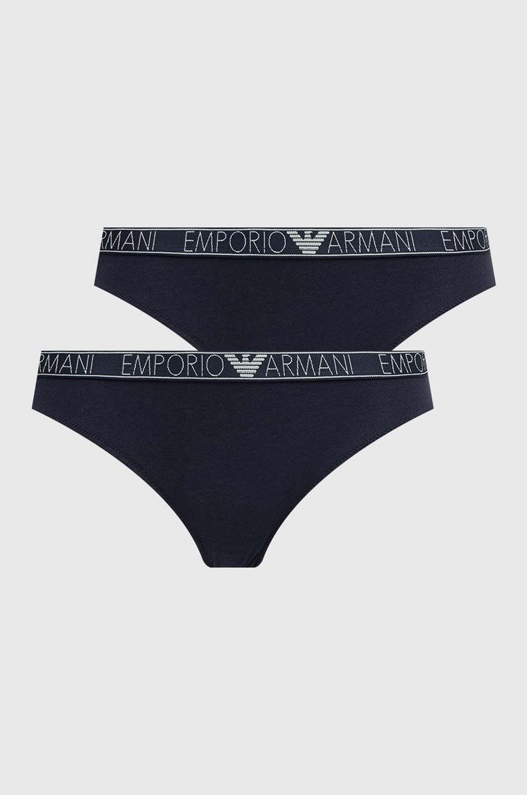 Emporio Armani Underwear figi 2-pack kolor granatowy