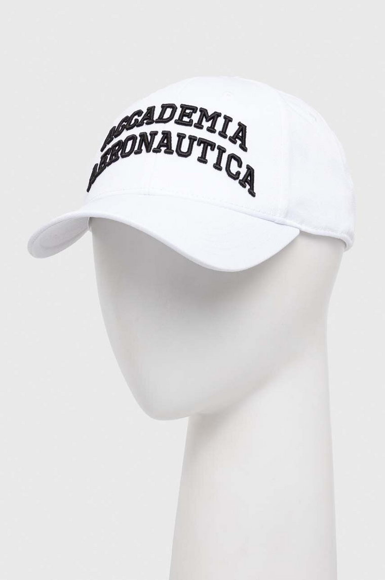 Aeronautica Militare czapka z daszkiem kolor biały z aplikacją