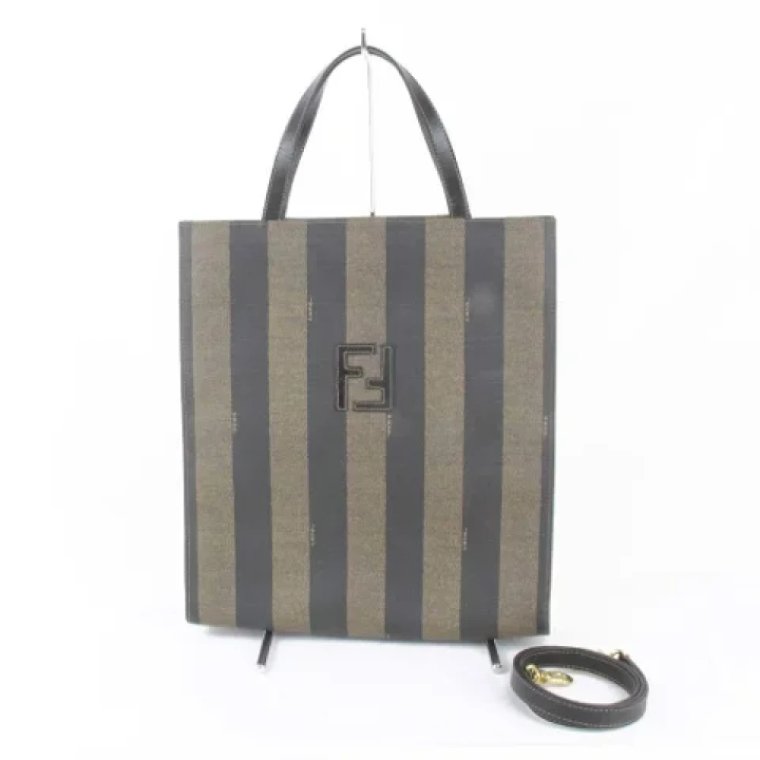 Pre-owned Canvas shoulder-bags Fendi Vintage