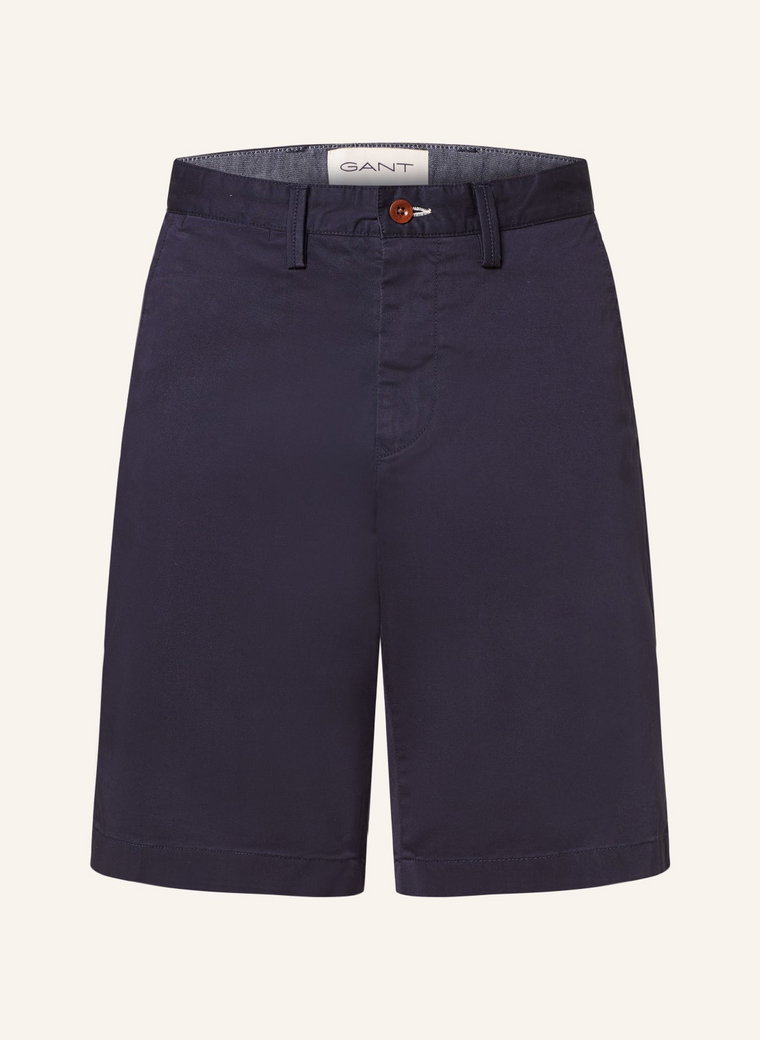 Gant Szorty Chinosy Relaxed Fit blau