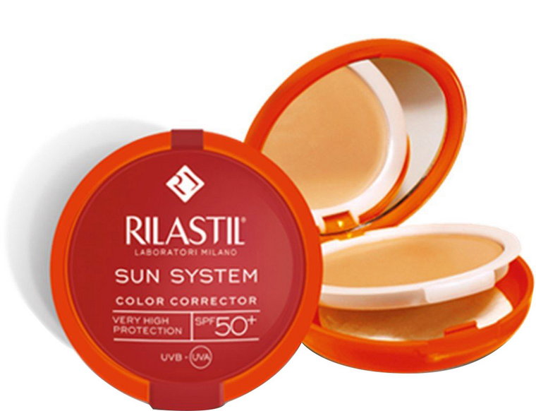 Podkład Rilastil Sun System Uniform Compact Cream SPF50 + Shade 02 Dore 10 g (8050444859339). Podkłady do twarzy