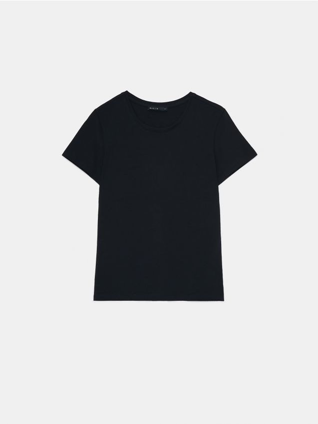 Mohito - Czarna koszulka z bawełny - czarny