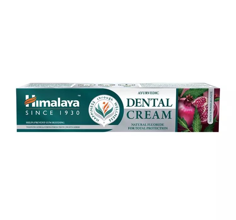 HIMALAYA AYURVEDIC DENTAL CREAM PASTA DO ZĘBÓW Z NATURALNYM FLUOREM 100G