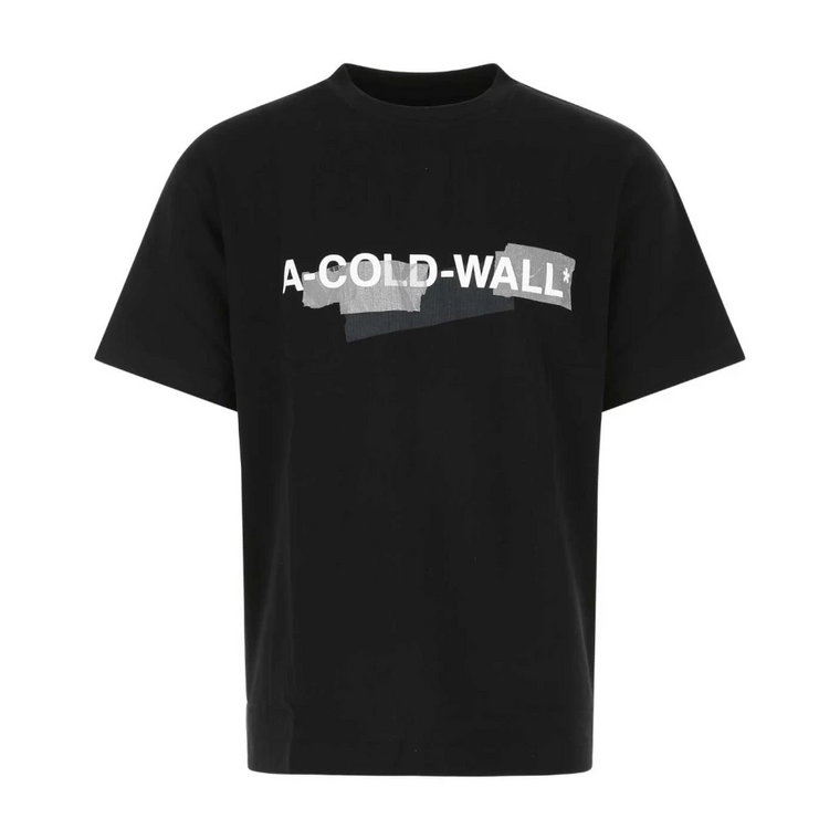 Czarna bawełniana koszulka A-Cold-Wall