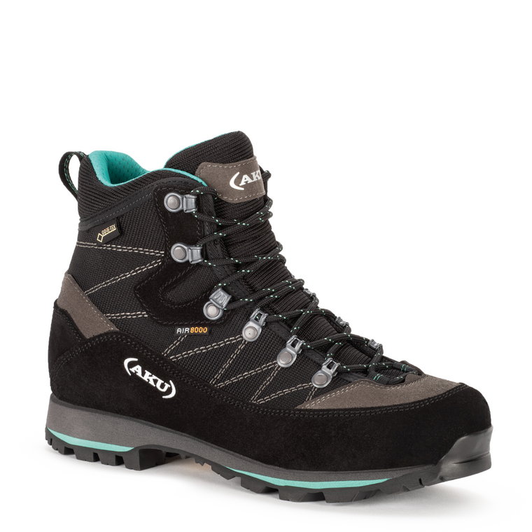 Damskie buty górskie na szeroką stopę AKU Trekker Lite III Wide GTX black/mint - 37,5