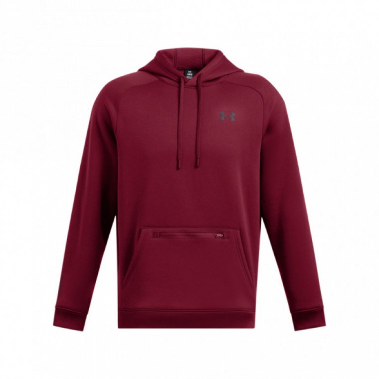 Męska bluza treningowa z kapturem Under Armour UA Armour Fleece Pro Kanga Hd - czerwona