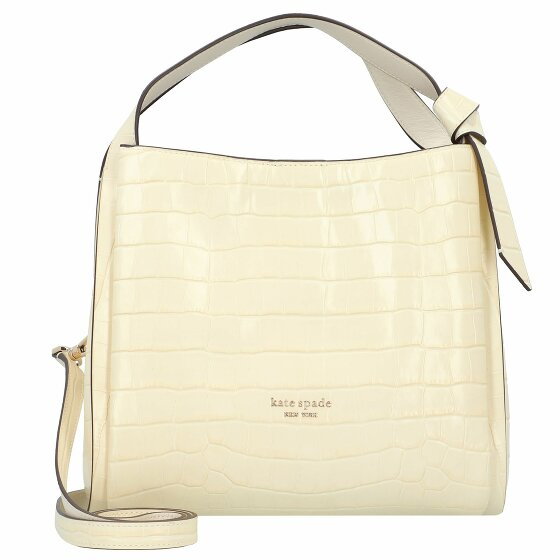 Kate Spade New York Knott Torba na ramię Skórzany 26 cm halo white