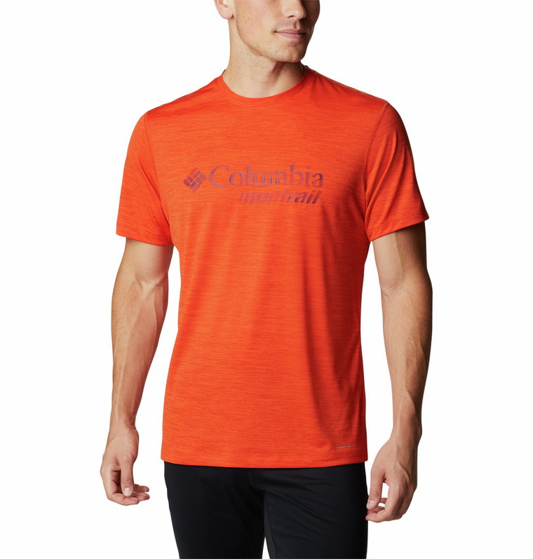 Męska koszulka Columbia Trinity Trail Graphic Tee red quartz  - S