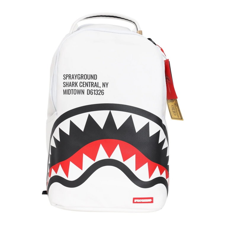 Biały plecak Shark Central 2.0 Sprayground