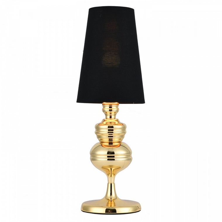 Lampa stołowa queen złoto czarna 18 cm kod: MT-8046-18 black gold