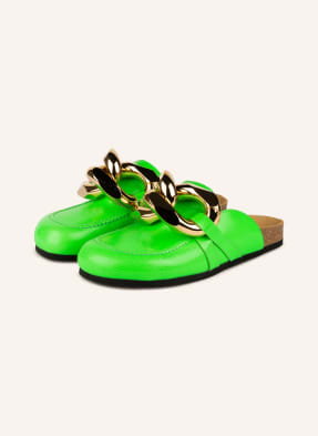 Jw Anderson Klapki Typu Mules Chain gruen