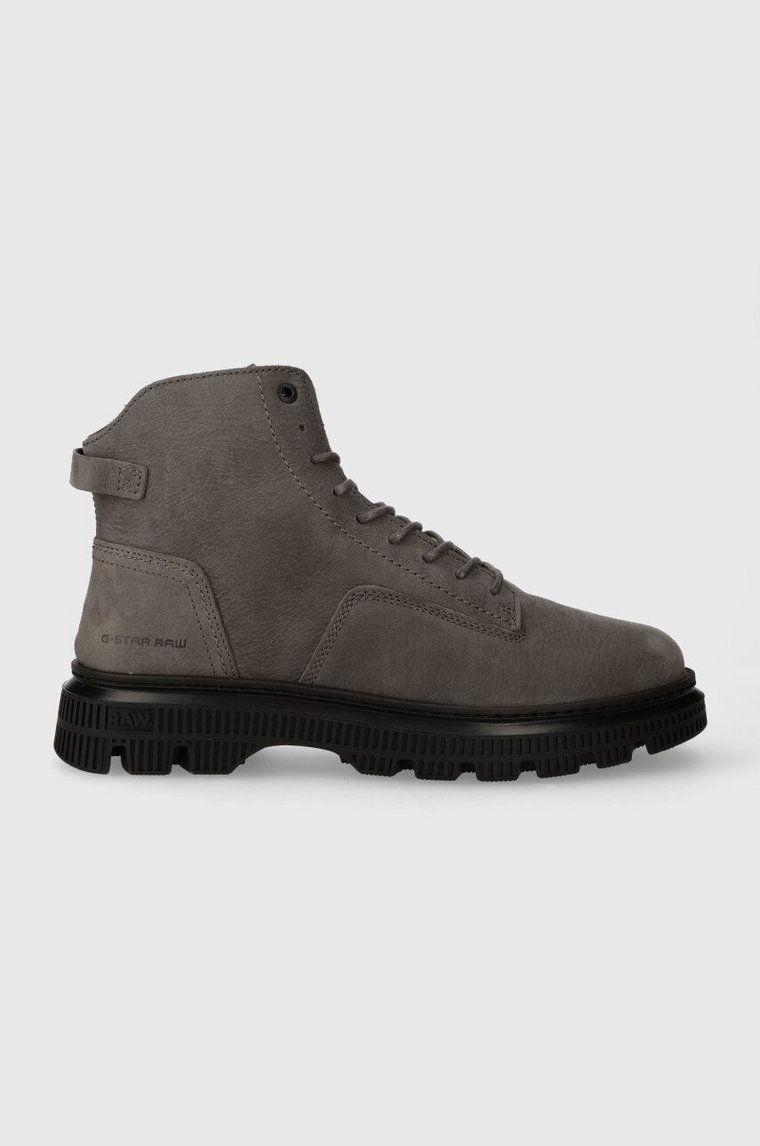 G-Star Raw trapery zamszowe VETAR MID OIL męskie kolor szary 2342052704.BLK