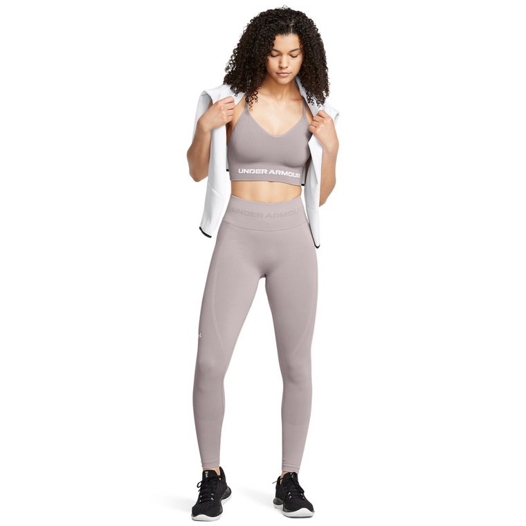 Damskie legginsy treningowe Under Armour UA Vanish Seamless Legging - beżowe