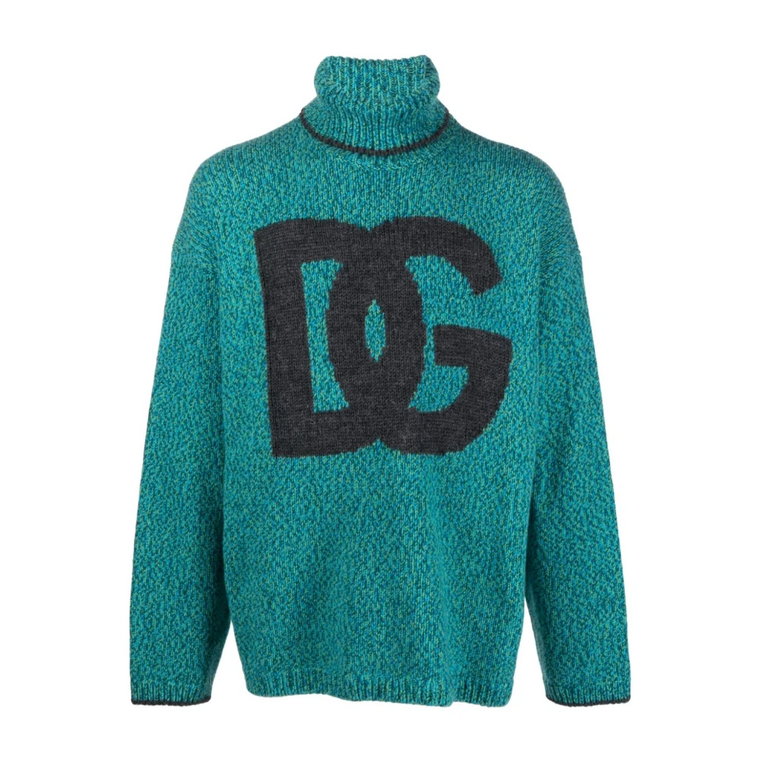 Zielone Swetry z Obcasem 4,5 cm Dolce & Gabbana