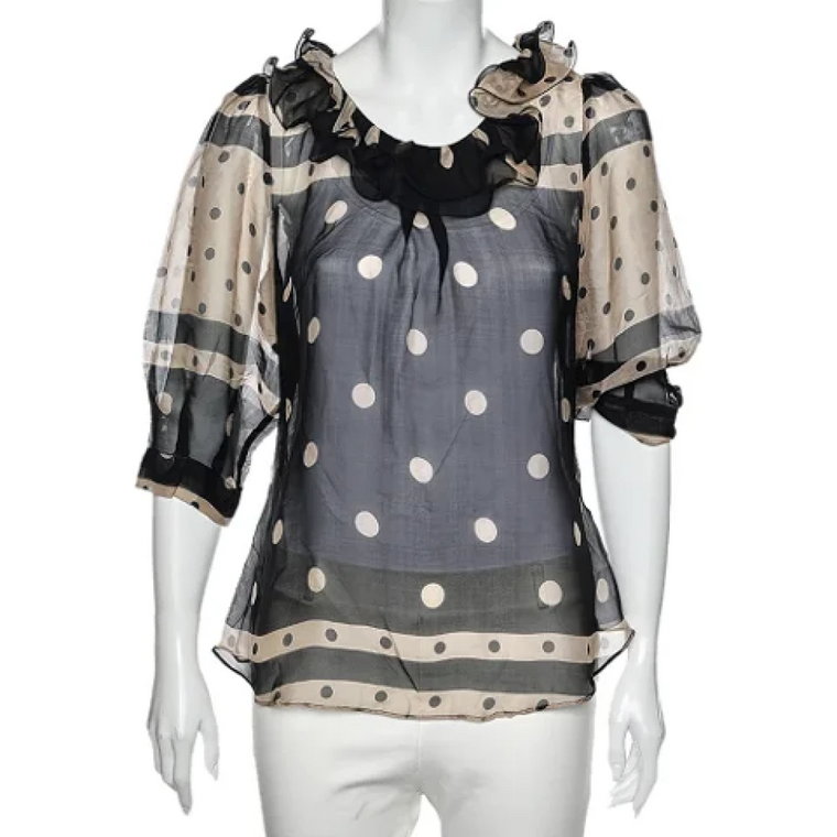 Pre-owned Silk tops Moschino Pre-Owned