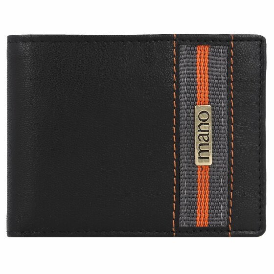 mano Don Leonardo Wallet RFID Leather 10 cm schwarz