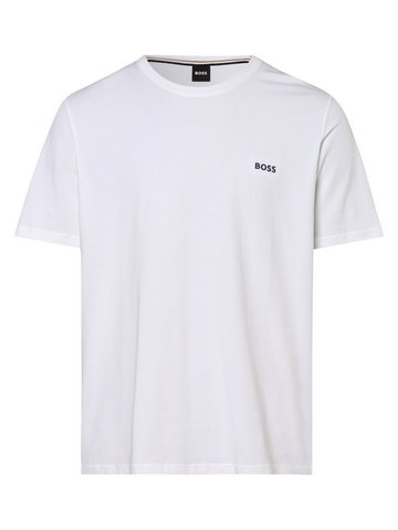 BOSS - Męska koszulka od piżamy, biały