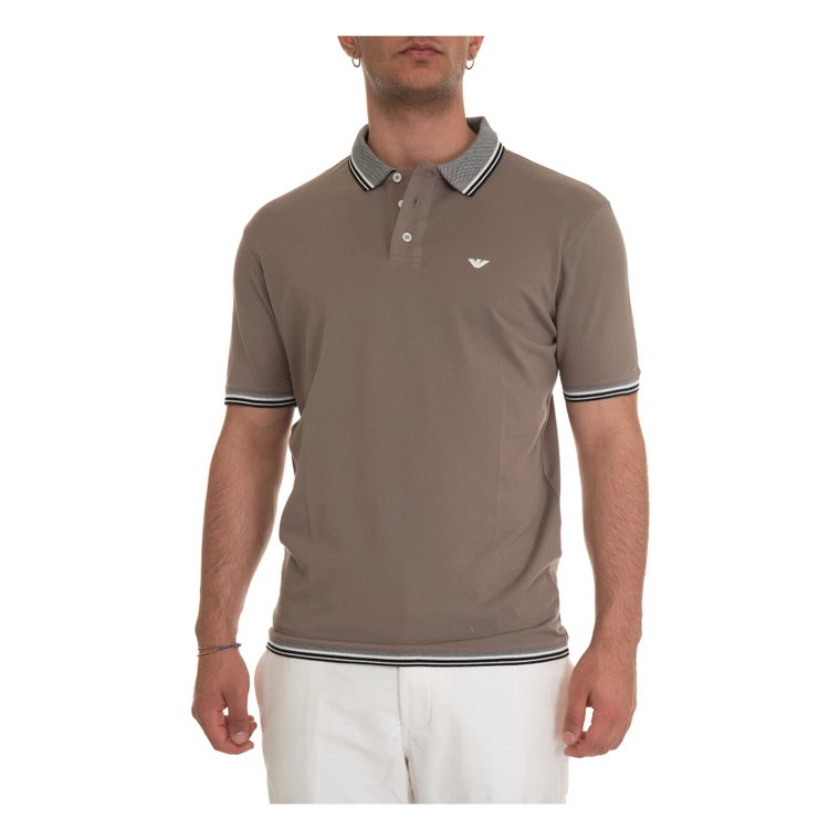 Koszulka Polo in cotton piquet Emporio Armani