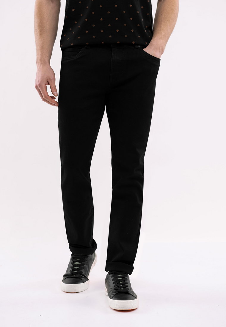 Czarne jeansy Regular Fit, D-JERRY 33