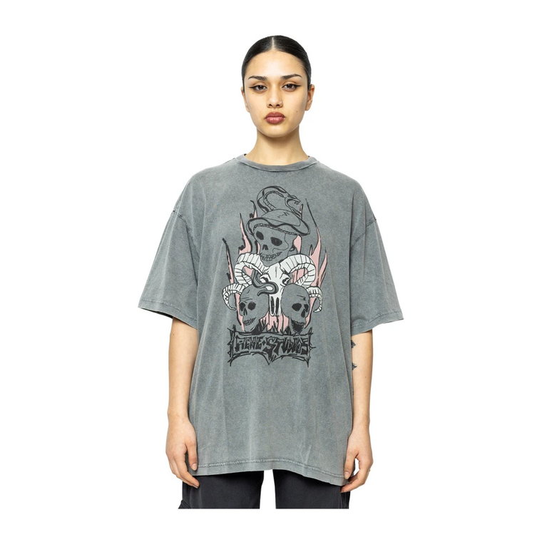 Faded Black T-Shirt - Wielofunkcyjna i Stylowa Acne Studios