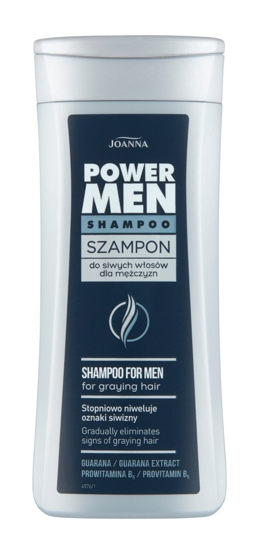 Joanna Power Men - Szampon niwelujący siwiznę 200 ml