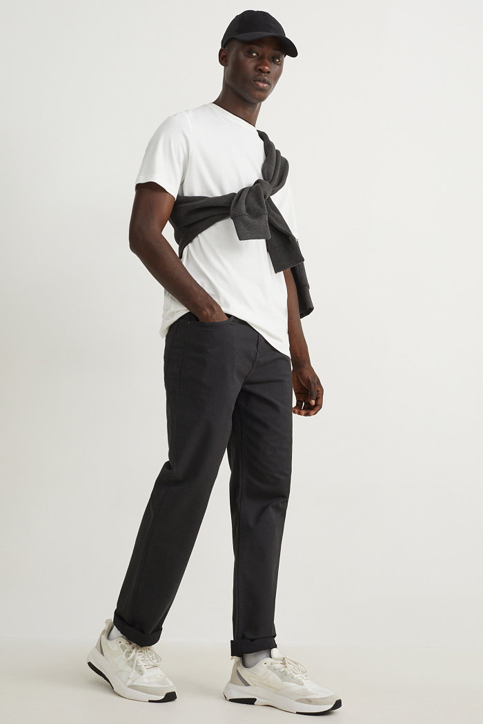 C&A Spodnie-regular fit, Czarny, Rozmiar: W32 L32