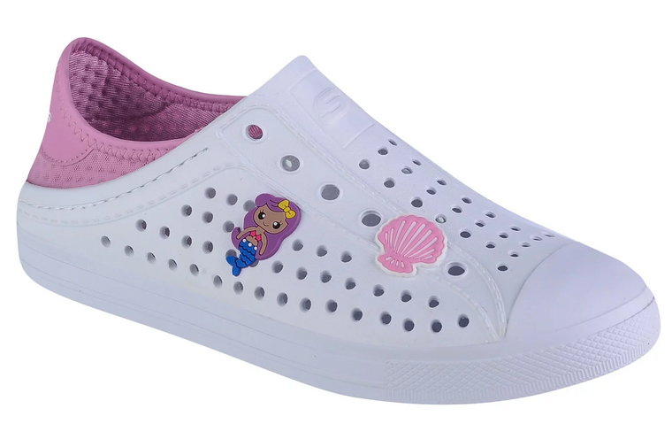 Skechers Guzman Steps 308310L-WHT, Dla dziewczynki, Białe, buty sneakers, syntetyk, rozmiar: 28,5