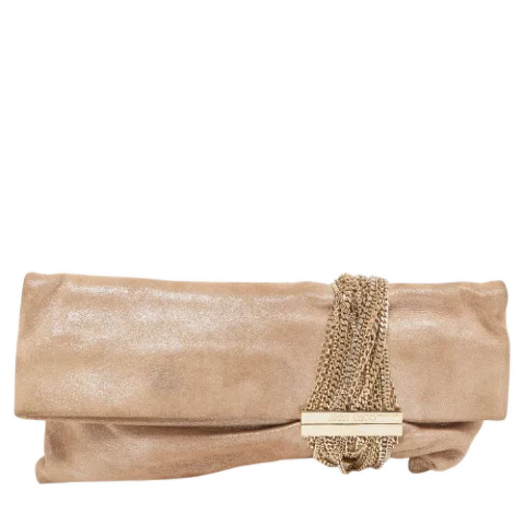 Pre-owned Suede clutches Jimmy Choo Pre-owned