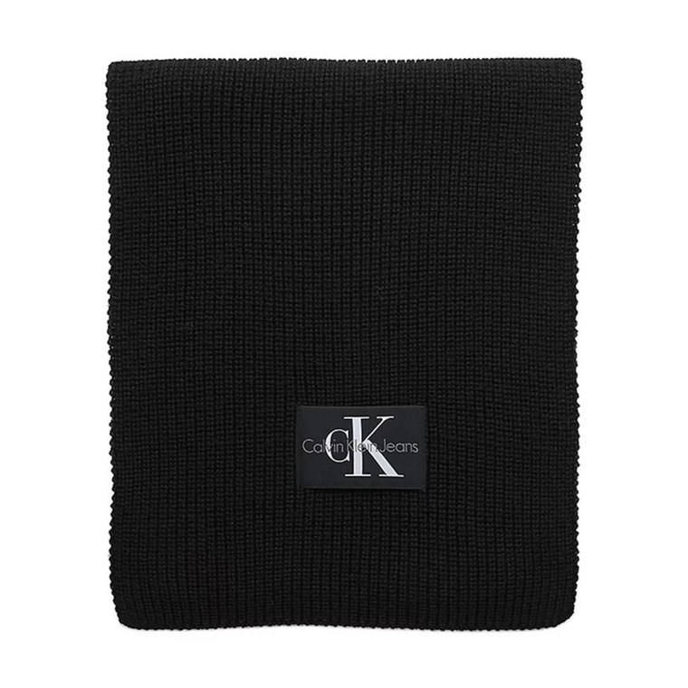 Czarny Szalik dla Kobiet na Jesień/Zimę Calvin Klein Jeans