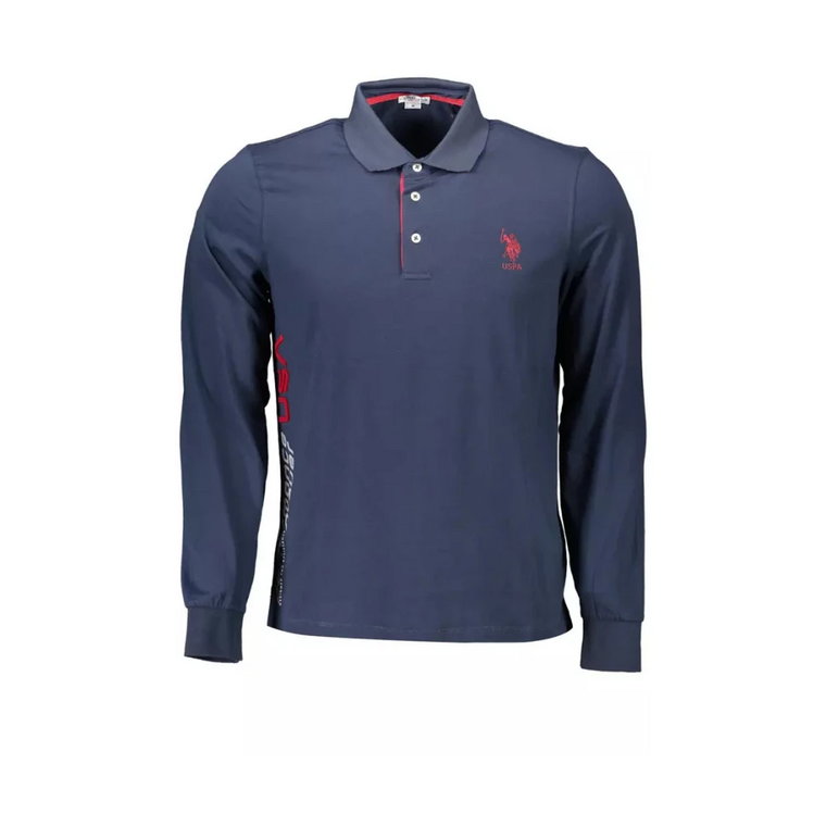 Granatowy Polo Shirt z Długim Rękawem U.s. Polo Assn.