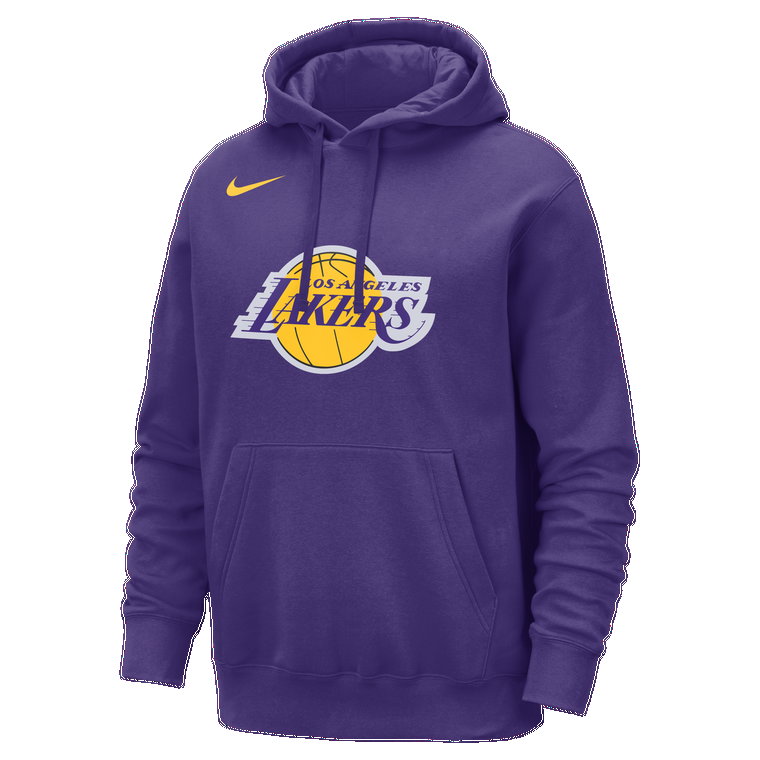 Męska bluza z kapturem NBA Nike Los Angeles Lakers Club - Fiolet