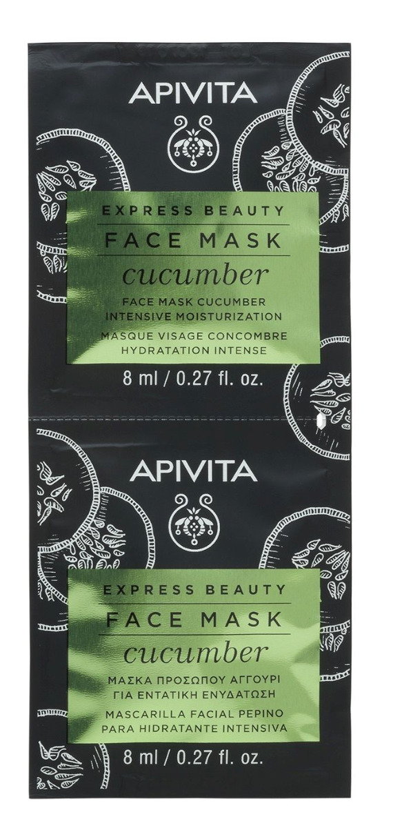 Apivita Express Beauty Ogórek - intensywnie nawilżająca maseczka do twarzy 2x8ml