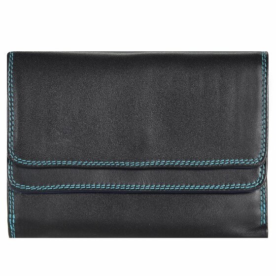 Mywalit Double Flap Wallet Leather Wallet 13 cm black-pace