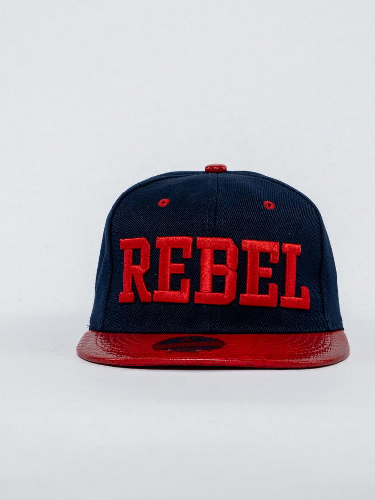 Czapka Z Daszkiem Snapback Granatowo-Czerwona Royal Blue Slick Rebel