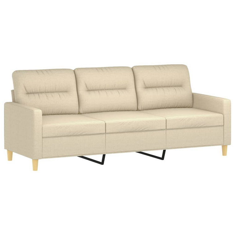 Sofa 3-osobowa Kremowy 198x77x80 cm - design nowoc