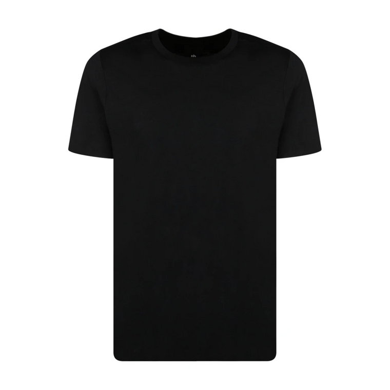 Czarna koszulka z krótkim rękawem z bawełny Thom Krom