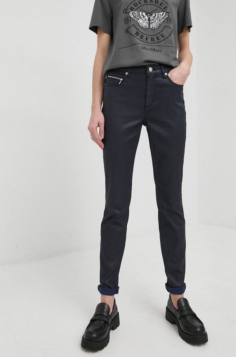 BOSS jeansy The Jackie damskie medium waist