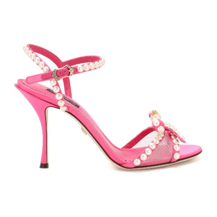 Sandały z ozdobnymi perełkami Dolce & Gabbana